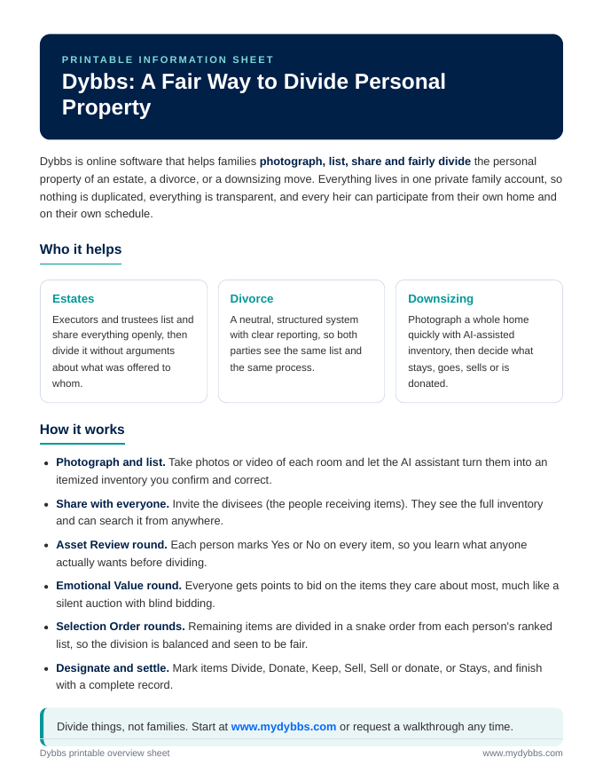 Cover of the DYBBS AI tool info sheet